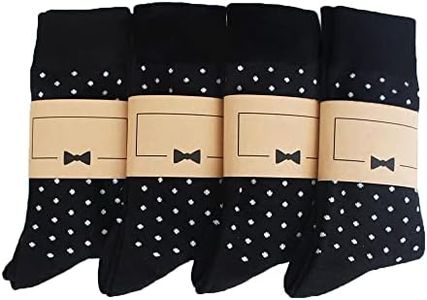 Virmoku Gifts For Men Multipack 4 Socks Dot Socks Groomsmen Gifts Dad Husband Friend Boyfriend Personalized Gift