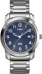 Timex Men's Highland Street 39mm Watch, Silver-Tone/Blue, NO SIZE, Quartz Watch