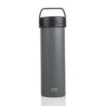 ESPRO - P0 Ultralight French Press - Double Walled Stainless Steel Vacuum Insulated Coffee and Tea Maker, Portable and Durable Coffee Press for Travel, Camping, and Everyday Use - 16oz, (Gun Metal Grey)