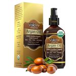 VoilaVe Organic Argan Oil For Hair & Face- 120 Ml