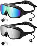 Rantizon Swim Goggles 2 Pack, Adjus