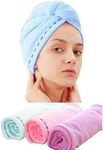 Laicky 3 Pack Microfiber Hair Towel