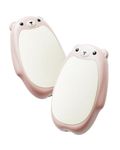 Bearwind Hand Warmers Rechargeable 2 Pack - USB Magnetic Ultra-Thin Portable Pocket Warmer, Reusable Electric Heater, Outdoor Camping Gift for Women, Men (Pink)