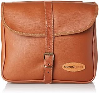 Boninbike CVB256 Eco Borsa Bisaccia Finta Pelle, colore Marrone Chiaro (Miele)