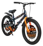 VESCO Kick Orange 20T Kids Cycle with Rigid Suspension | Frame 12.5 Inch | Ideal for 6 to 9 Years, Kids Bike