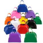 Rhode Island Novelty (12) 3" Assorted Color Metal Cowbells