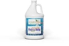 Omri Listed Fish & Kelp Fertilizer by GS Plant Foods (5 Gallons) - Organic Fertilizer for Vegetables, Trees, Lawns, Shrubs, Flowers, Seeds & Plants - Hydrolyzed Fish and Seaweed Blend