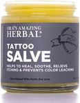 Ora's Amazing Herbal Tattoo Salve, Tattoo Aftercare Balm Cream Healing Ointment, Tattoo Care Brightener, USA Made, 4 oz