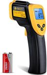 Etekcity Infrared Thermometer 774, Digital Temperature Gun for Cooking, Non Contact Electric Laser IR Temp Gauge, Home Repairs, Handmaking, Surface Measuring, -58℉~842℉, -50℃～450℃, Yellow and Black