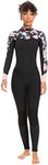 Roxy Womens 3/2mm Swell Series Back Zip Fullsuit Wetsuit - Anthracite Paradise Found S | 12