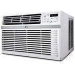 LG 6,000 BTU Window AC Unit, Cools 250 Sq.Ft. (10' x 25' Room Size), Quiet Operation, Electronic Control with Remote, 3 Cooling & Fan Speeds, Auto Restart, 115V, High Efficiency AC for Windows