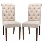 COLAMY Tufted Dining Room Chairs Se