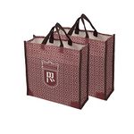 DOUBLE R BAGS Unisex-Adult Reusable Shopping Bags Kitchen Essentials/Grocery Bag/Vegetable Bag/Casual Carry Bag With Handles Multi-Purpose Bag I Multiple Stylish Designs (Pack Of 2), Blue