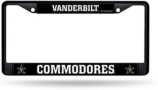 Rico Industries NCAA Vanderbilt Commodores Standard Chrome License Plate Frame
