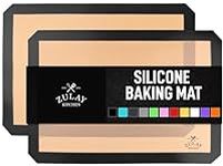 Zulay Kitchen (2 Pack) Silicone Baking Mat Sheet Set - Reusable Baking Mat Nonstick - Half Sheet Baking Mat For Oven