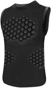 Baseball Chest Protector Youth Padded (Black, Youth-S)