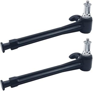 Jorixxy 6 Inch Extension Arm with Spigot for Super Clamp - Versatile and Sturdy Photography Accessory for Enhanced Equipment Mounting(2 Pack)