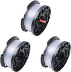 A6481 A6485 Spool Line Compatible with Black Decker Reflex Strimmer ST5530-GB GLC3630L20-GB STC1820PC-GB BESTA530-GB BESTA525-GB by Poweka - Pack of 3