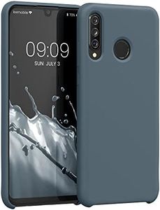 kwmobile Case Compatible with Huawei P30 Lite Case - TPU Silicone Phone Cover with Soft Finish - Dark Slate