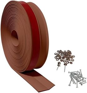 BEEBAON 32 FT Garage Door Top and Sides Seal, Brown Rubber Garage Door Sealing Strip