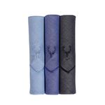 Allen Solly Men's Cotton Handkerchief (Mix Colour, Free Size) - Pack of 3