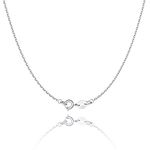 Jewlpire 925 Sterling Silver Chain 1.1mm Cable Chain Necklace Upgraded Spring-ring Clasp - Italian Necklace Chain - Thin & Sturdy - Italian Quality 18 Inch