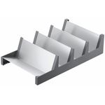 Blum AMBIA-LINE spice rack | drawer organiser for up to 16 spice jars or packets | inclined compartments for perfect overview & quick access | space-saving and stable | Orion Grey