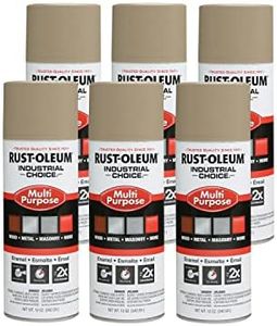 Rust-Oleum 1671830-6PK Industrial Choice 1600 System Multi-Purpose Spray Paint, 12 oz, Beige, 6 Pack