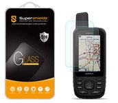 Supershieldz (2 Pack) Designed for Garmin GPSMAP 67 67i 66i 66s 66st 66sr Tempered Glass Screen Protector, Anti Scratch, Bubble Free