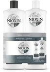 NIOXIN System 2 Duo Pack, Cleanser Shampoo + Scalp Therapy Revitalising Conditioner (1L + 1L), For Natural Hair with Progressed Thinning