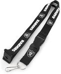 Aminco NFL Las Vegas Raiders Team Lanyard, Black & White, Size 6