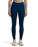 Jockey Women's Slim Fit Synthetic Leggings (MW20_Poseidon_Small_Blue_S)