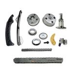 PANGOLIN Timing Chain Kit with 2PCS Intake & Exhaust VVT Gear Sprocket for Corolla 2009-2015 Prius Scion 1.8L 1ZR 2ZR Engine Aftermarket Parts, Replacement OE 13050-0T010, 13050-0T021, 130700Y020