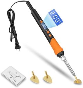 K KERNOWO Mini Iron for Crafts, 120W Small Tiny Iron for Crafts, Digital Display Adjustable Temperature Mini Patch Clothes Shoes Sewing and Hats, Portable and Lightweight (Orange)