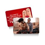 Fairus Customized Wallet Card With Your Photo,Illustration On Front Side,Special Message,Spotify Song Code Backside Best For Special Occasion Gift For Loved One (Love With Map),Thanksgiving