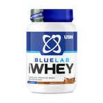 USN Blue Lab Whey Protein Powder, Chocolate Flavour - 2kg, Premium Whey Isolate Protein Dietary Supplement, Post Workout Lean Muscle Growth BCAA Amino Acids Powder, Quality Protein Shake Drink Mix