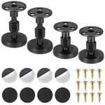 Zocipro 4Pcs Levelling Feet, 27-64 mm Furniture Feet Height Adjustable with T Nut Bolts, Furniture Leg Levelers, Threaded Table Leg Extenders for Furniture Legs