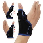 SONGQEE CMC Thumb Brace Wrist Support for Arthritis, Reversible Thumb Splint for Right Left Hand, Thumb Support for Pain Relief, Trigger Thumb, Sprains, Repetitive Strain Injury, De Quervain's