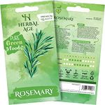 HERBAL AGE Rosemary Seeds Plants, Grow Your Own Herb Garden Kit, 25 Seed Box, Salad Herbs Seeds for Planting UK, Veg Plant Gardening Gift for Men, Women, Kids, Seeds to Plant Outdoor & Indoor