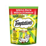 TEMPTATIONS Mix-Ups Adult Cat Treats, Chicken, Cheddar, Catnip, 180g Pouch (10 Pack)