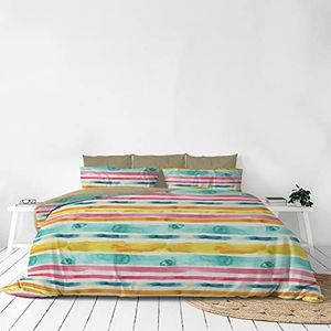 Italian Bed Linen MB Home Italy Fashion Duvet Cover Set, Double, Fez