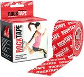 Rocktape Kinesiology Tape Athletes, Water Resistant, Reduce Pain & Injury Recovery, 5cm x 5m, Uncut, Red Logo