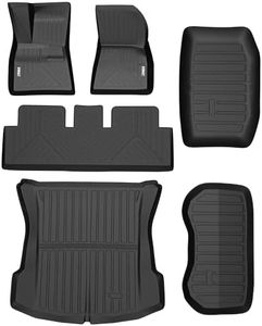 GARVEE Floor Mats Compatible with Tesla Model 3 2020-2023,6 Pack Custom Fit TPE Floor Liners for Tesla Model 3 2020 2021 2022 2023