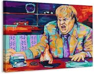 IGDOXKP Chris Farley Funny Portrait Poster Vintage Movie Tommy Boy Art Poster Canvas Poster Wall Art Decor Print Picture Paintings for Living Room Bedroom Decoration Frame-style 16x12inch40x30cm