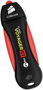 Corsair Flash Voyager GT, 1 TB USB 3.0 Flash Drive (High Performance with USB 3.0/USB 2.0, Durable Rubber Housing, Water Resistant, Shock Proof), Black/Red