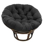 Blazing Needles Microsuede Papasan Cushion, 1 Count (Pack of 1), Black