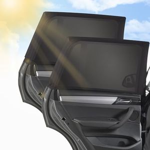 CaiTang 2 Pièces Pare-Soleil Voiture Bébé, 2024 New Chaussette Voiture par Solei, Universelle Pare Soleil Chaussette Voiture, Bloque 99% de la lumière, Protection Solaire Enfants Pare-Soleil Vitres