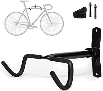 Charles Daily Soporte Bicicletas Pared - Sujetador Bici Pared Soporta Hasta 20 kg - Soporte Bici Carretera Pared Sobresale 28 cm - Acolchado de Espuma para Protección, Diseño Plegable y Fuerte - Negro