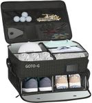 1GoTo-G 3 Layer Golf Trunk Organizer - Large Capacity Golf Trunk Organizer for 2 Pair Size 13 Shoes, Gifts for Men for Accessories, Balls, Tees, Clothes, Gloves