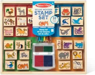 Melissa & Doug - Deluxe Wooden Stamp Set - Animals